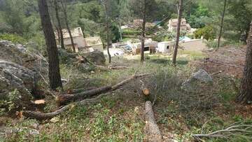 Débroussaillage de parcelle à Istres